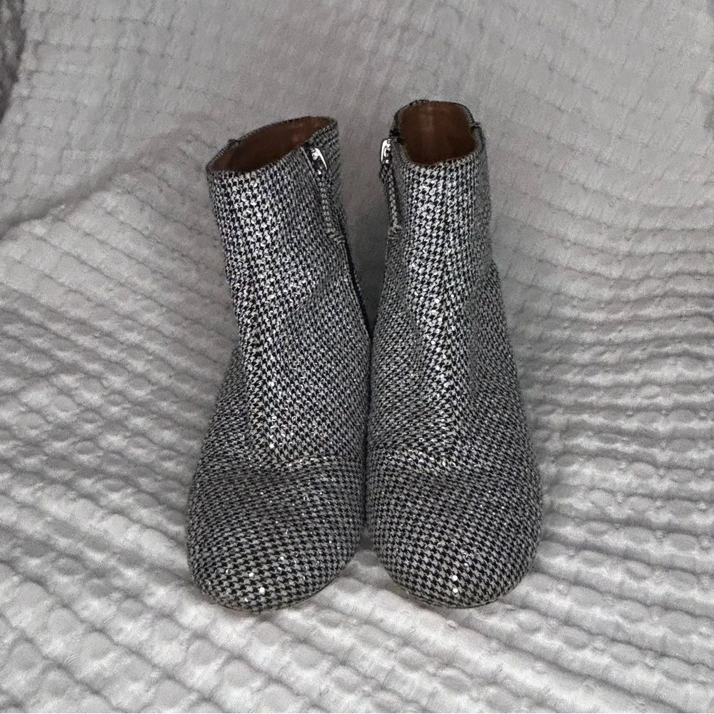 Kurt Geiger London Mini Burlington Girls Houndstooth Ankle Boots Size 13M‎